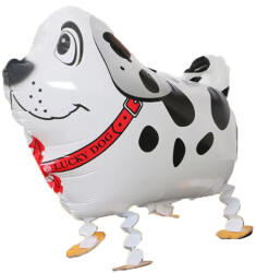 Mezőfi Team Kft Sétáló fólia lufi, fehér kutyus, 59*41 cm