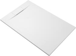 Cerano - Téglalap alakú zuhanytálca Enzo - SMC/ásványi kompozit - strukturált fehér matt - 140x90x3 cm