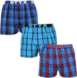 Styx 3PACK Boxeri largi bărbați Styx elastic sport multicolor (3B010103) S (183585)