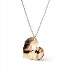 Giorre Ezüst Nyaklánc Szív Gyűrött Lemez Arany Bevonat 18K Giorre (5905804271067)