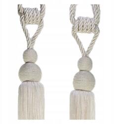 Gipiurowo Prémium dekorációs szalag függönyökhöz és sötétítőkhöz, krémfehér, 80 cm (chwost do zasłon 07)