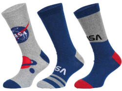 Trenýrkárna 3PACK Șosete NASA pentru copii, multicolore (39269/blue) 31/34 (184501)