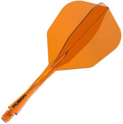Winmau Fluturas si tija darts Winmau Fusion No6 si tija medie, transparent portocaliu (8858)