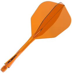 Winmau Fluturas si tija darts Winmau Fusion No6 si tija transparent portocaliu (8859)