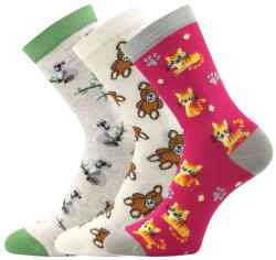 BOMA 3PACK șosete copii Boma multicolore (057-21-43 XVII - mix D) 25/29 (183866)