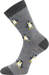 VoXX Șosete pentru copii Voxx merinos gri (Penguinik) 35/38 (183851)