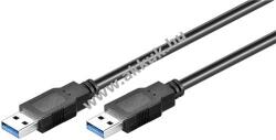 Goobay USB-A kábel 3m fekete 15W 3A 5Gbit/s USB 3.0