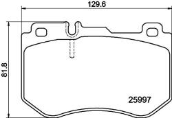 MINTEX Fékbetét készlet MINTEX MDB3705 for MERCEDES-BENZ (MDB3705)