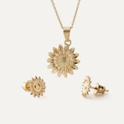 Giorre Napraforgóvirág szett, 925 ezüst, arany bevonattal (9131_90421)