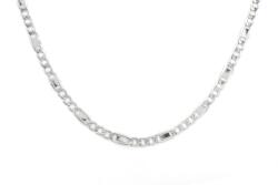 Ezüst Férfi ezüst nyaklánc Valentino fényes betéttel ródiumbevonatos 4mm