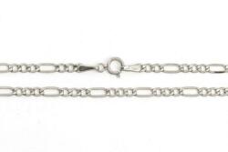 Ezüst nyaklánc Figaro 2.5mm széles ródiumbevonattal