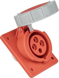 TRACON Priză industrială încorporabilă, oblică 16A, 400V, 3P+E, 6h, IP67 (TICS-314IP67)