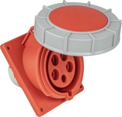 TRACON Priză industrială încorporabilă, oblică 32A, 400V, 3P+N+E, 6h, IP67 (TICS-325IP67)
