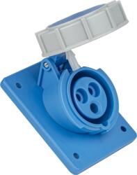 TRACON Priză industrială încorporabilă, oblică 16A, 250V, 2P+E, 6h, IP67 (TICS-313IP67)