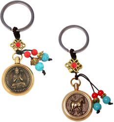  Buddha Medicinei amuleta roata feng shui cu cal breloc 9 cm cadou spiritual pentru protectie 1 buc