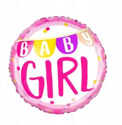 PartyPal Fólia Lufi Baby Girl Rózsaszín 45CM