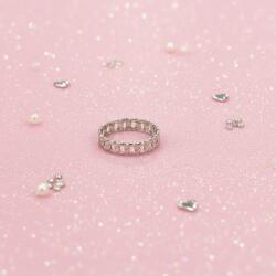 Pink Dream Beauty Véra - arany / ezüst fonott mintázatú gyűrű Szín: Ezüst