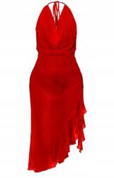 Prettylittlething HC11305 Ruha Aszimmetrikus Elegáns Fodros Prettylittlething (52) L