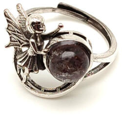 R. M. ékszer Harmonizáló kvarc ásvány gyűrű állítható 8mm (019237)