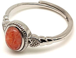 R. M. ékszer Harmonizáló napkő ásvány gyűrű állítható 8x5mm (019199)