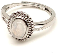 R. M. ékszer Intuíciót erősítő holdkő ásvány gyűrű állítható 8x5mm (019215)
