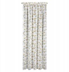 Eurofirany Dina Kész Függöny Szalagon 140X270 CM Fehér (ZAS/DINA/B+MUSZT 140X270 TAŚMA)