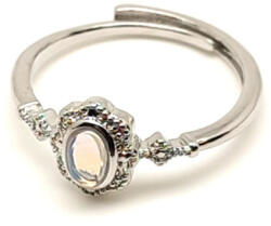 R. M. ékszer Energetizáló opál ásvány gyűrű állítható 5x3mm (019244)