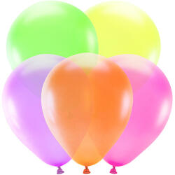 Neon színes lufi készlet 25 cm, vegyes színek (5 db) (BN10-000-5)
