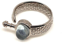 R. M. ékszer Harmonizáló labradorit ásvány gyűrű állítható 8x5mm (019211)