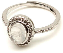 R. M. ékszer Védelmező holdkő ásvány gyűrű állítható 8x5mm (019227)