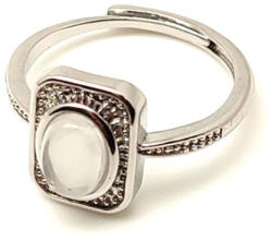 R. M. ékszer Egyensúlyt teremtő holdkő ásvány gyűrű állítható 8x5mm (019263)