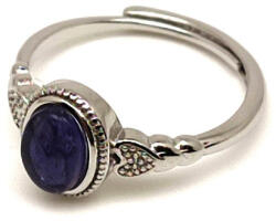 R. M. ékszer Energetizáló iolit ásvány gyűrű állítható 8x5mm (019196)