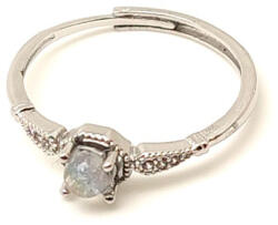 R. M. ékszer Védelmező labradorit ásvány gyűrű állítható 4mm (019267)