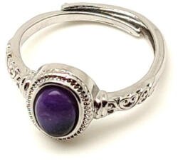 R. M. ékszer Védelmező csaroit ásvány gyűrű állítható 7x5mm (019240)