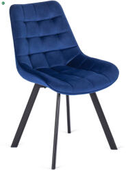Mebel Elite RICK szék, sötétkék, velúr