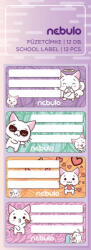 Nebulo Cicás füzetcímke 12 db-os, Nebulo (ALI-FC-CICA-12)