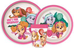 STOR Mancs Őrjárat Superpowers csúszásmentes étkészlet, micro műanyag szett (STF66687)