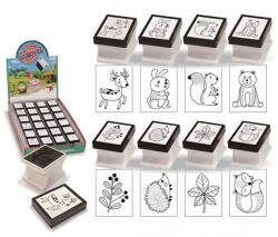 T. STAMP Állatok, növények nyomda, 8 féle, négyzet alakú, 1 db (STA-S56A1) - perfectbaby