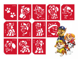 TYTOO Sablonok, 12 db-os, Paw Patrol, Mancs őrjárat (CTMS-0084) (VZM-KKCSP4430059)