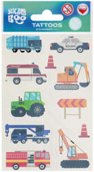 STARPAK Tetoválás matrica szett, munkagépek 10x17, 5cm, Sticker Boo (STK-559309) - perfectbaby