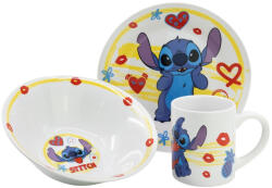 STOR Lilo és Stitch, A csillagkutya Heart porcelán étkészlet Díszdobozban (STF88165)