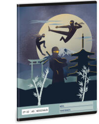 Ars Una Ninjas tűzött füzet A/5, 32 lap kockás, Ninjas in the Dark (ARS-53634573)