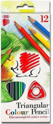 ICO Színes ceruzakészlet, háromszög alakú, ICO Süni, 12 különböző szín (ICO-550693)