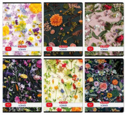 Herlitz tűzött füzet A/4, 32 lap kockás, Flower, többféle (HRL-400200723)