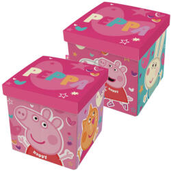  Peppa malac Happy játéktároló 30×30×30 cm (ADX14451PP) - perfectbaby