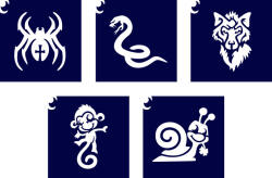 TYTOO Sablonok, 5 db-os, fiús (CTMS-0076) (VZM-KKCST4430046)