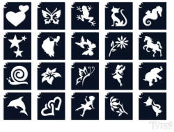 TYTOO Sablonok, 20 db-os, Ini-mini szett (VZM-KFCST18100016)