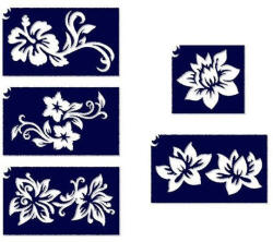 TYTOO Sablonok, 5 db-os, virágok 2. szett (CTMS-0023) (VZM-KKCST3330016)