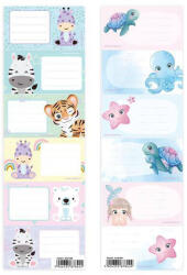 Starpak Cuki állatos, figurás füzetcímke 6 db/ív, Starpak, többféle változat (STK-512194)