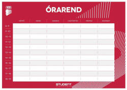 ICO Student órarend, kétoldalas A/5 méret, kétféle színben (ICO-295004)